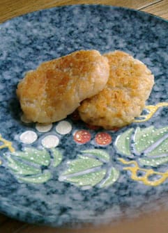 糸こんにゃくとれんこんのお焼き